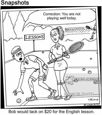 Tennis Lesson Cartoons and Comics - funny pictures from CartoonStock