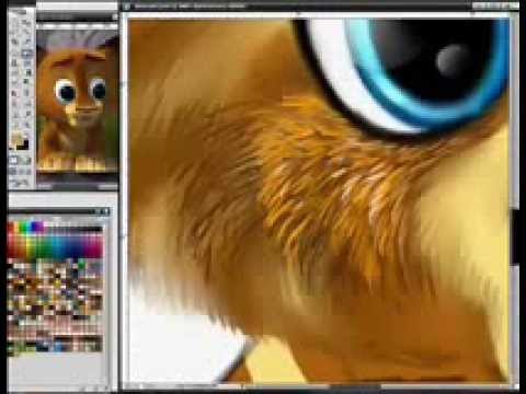 Fur Drawing - Alex from Madagascar - YouTube