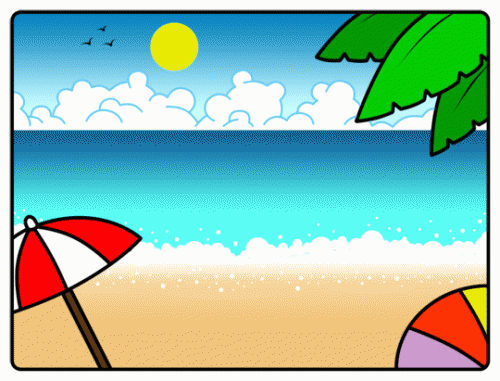 Summer Beach Cartoon - ClipArt Best