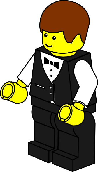 Lego Town Waiter clip art - vector clip art online, royalty free ...