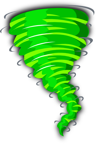 Green Tornado clip art - vector clip art online, royalty free ...
