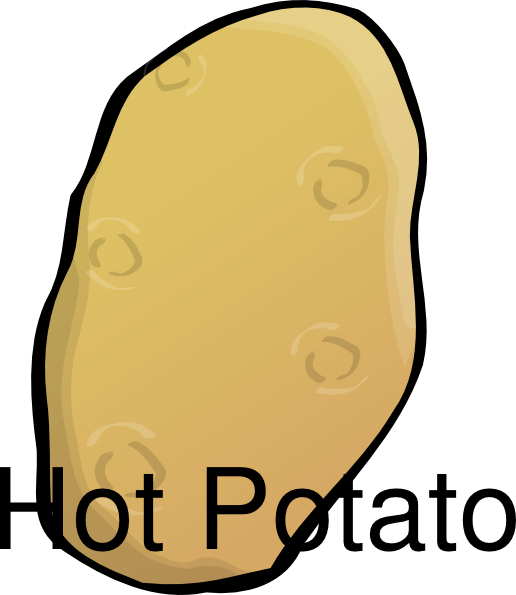Hot Potato clip art - vector clip art online, royalty free ...