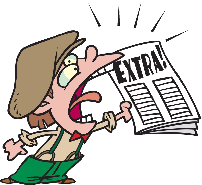 Reading Newspaper Clipart