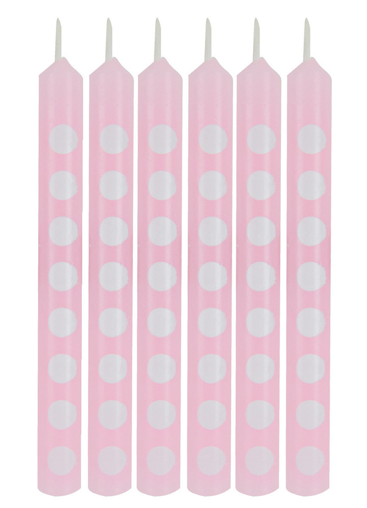 Dot Birthday Candles - Pale Pink | Let's Just Celebrate