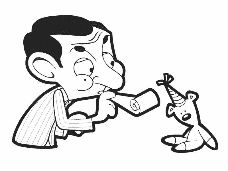 Mr Bean Cartoon Colouring Pages | HelloColoring.com | Coloring ...