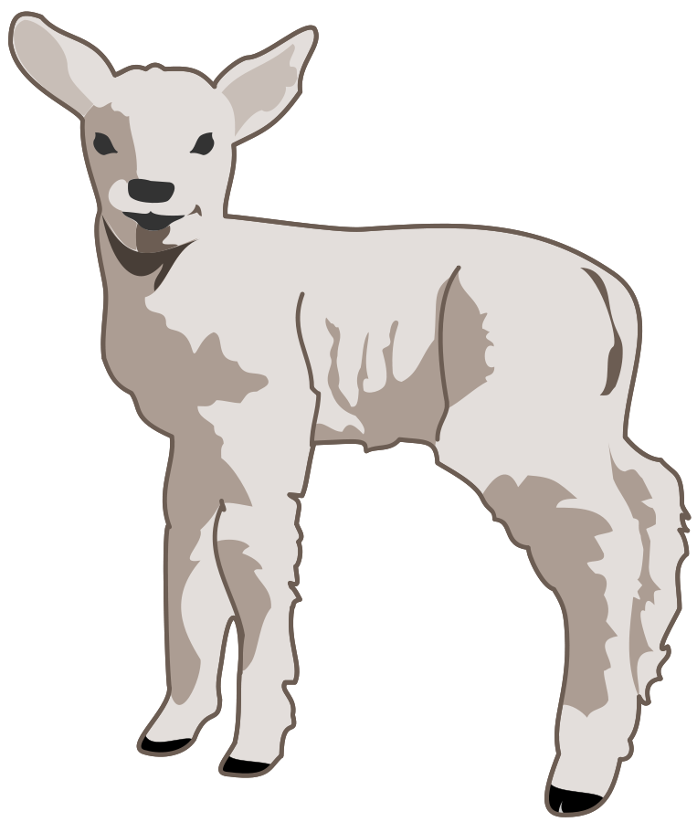 Young Lamb SVG Vector file, vector clip art svg file