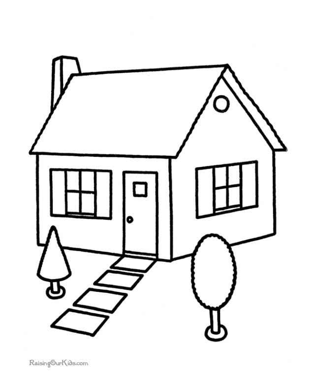 Free printable house coloring pages | coloring pages