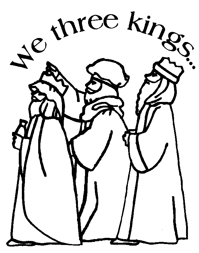 Three kings coloring pages