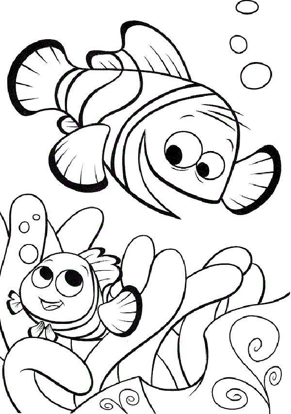 Clownfish of Nemo Coloring Pages | Coloring Pages Trend