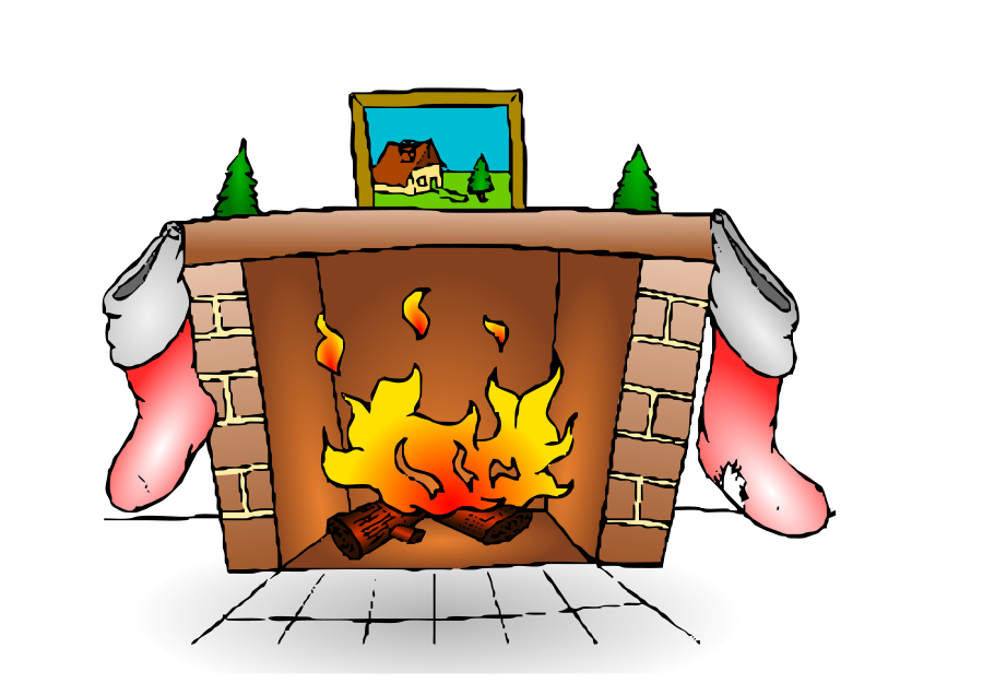 free clip art fireplace - photo #39