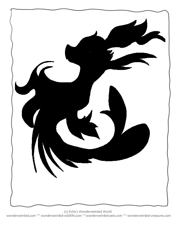 Printable Cartoon Coloring Pages Seadragon,Echo's Cartoon Seahorses
