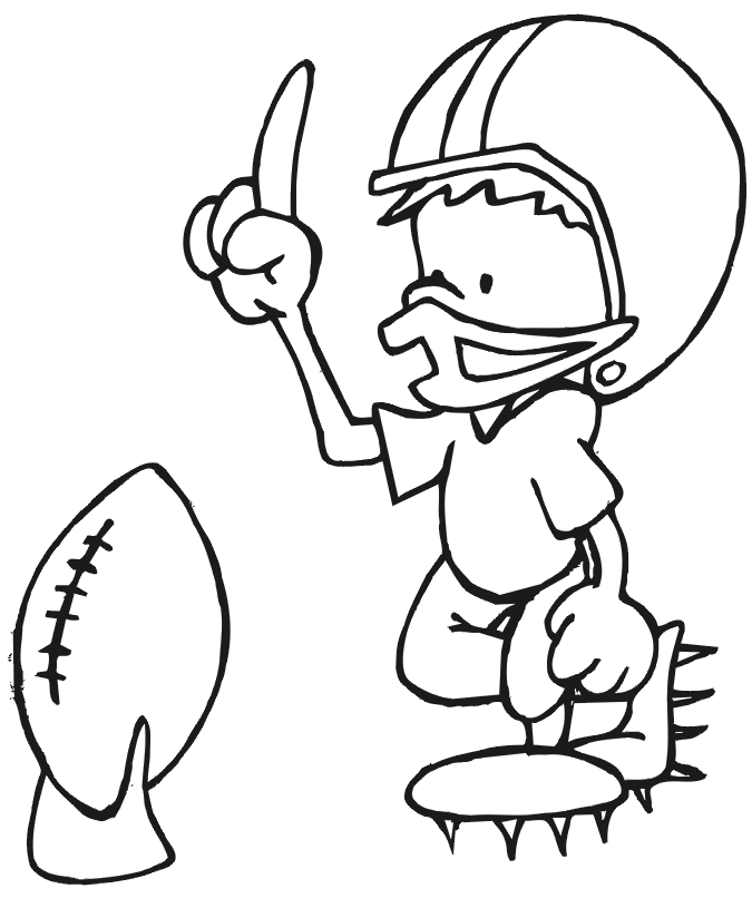 Football Field Coloring Page