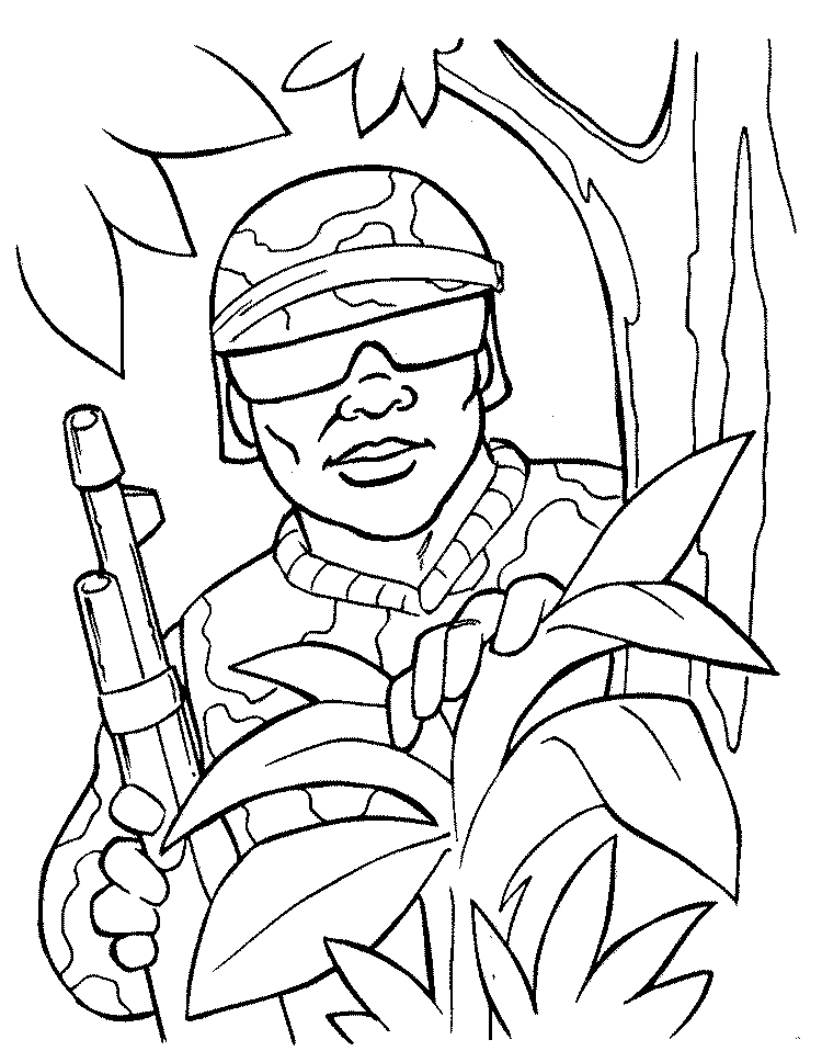 Army Men Coloring Pages For Kids | Coloring