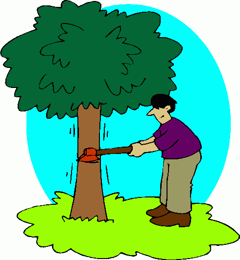clipart tree cutting - photo #4
