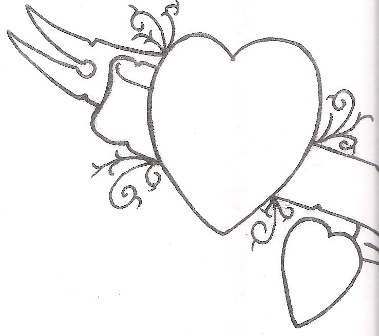 Simple Heart Designs To Draw | zoneinteriordesign.