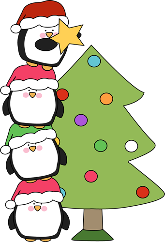 Cute Christmas Penguin Clipart | animalgals