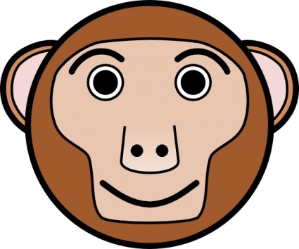 Monkey Face Vector clip art - Free vector for free download