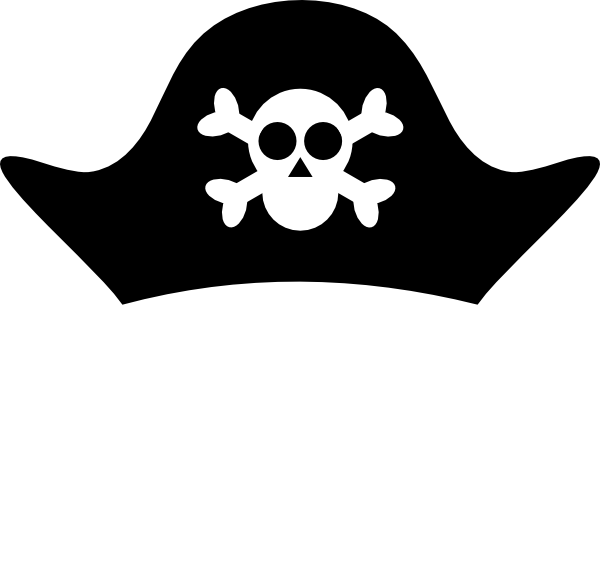 Pirate Hat Clipart Black And White | Clipart Panda - Free Clipart ...