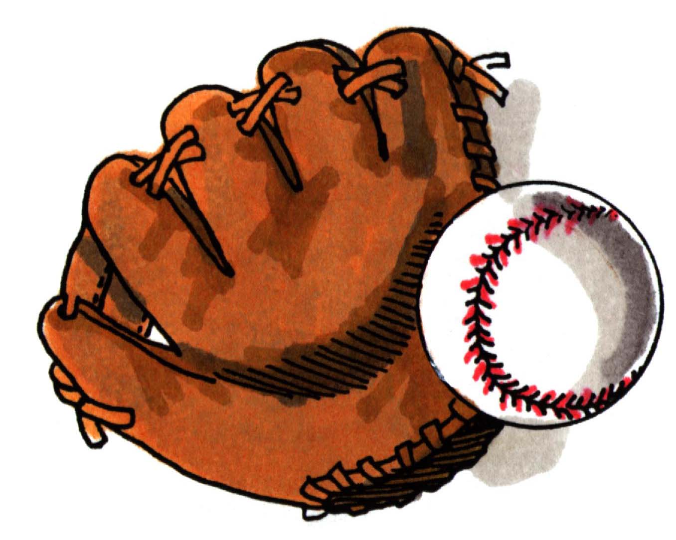 free clipart baseball glove - photo #28
