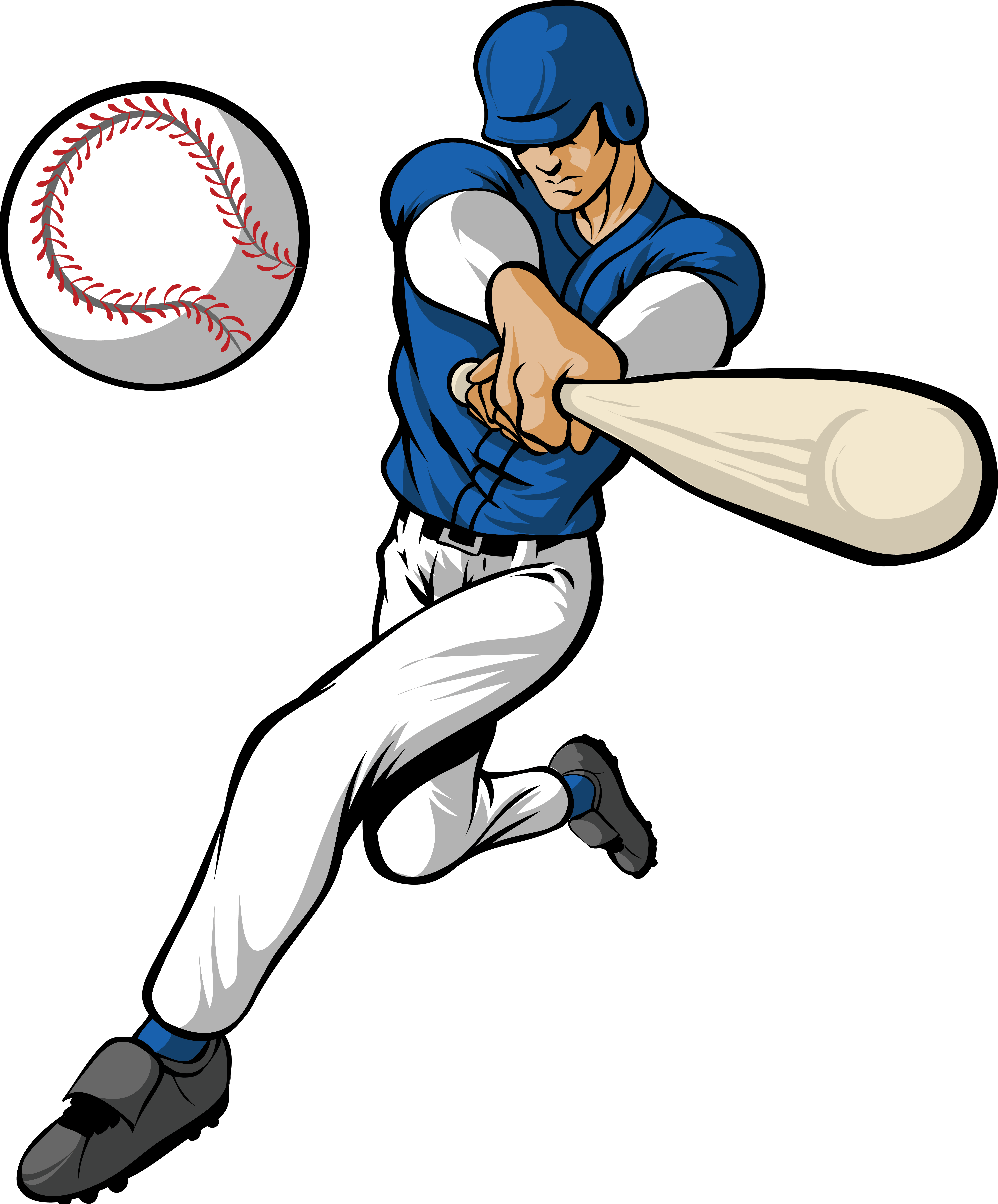 free clipart of a baseball player - photo #18