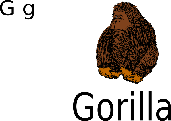 Gorilla clip art - vector clip art online, royalty free & public ...