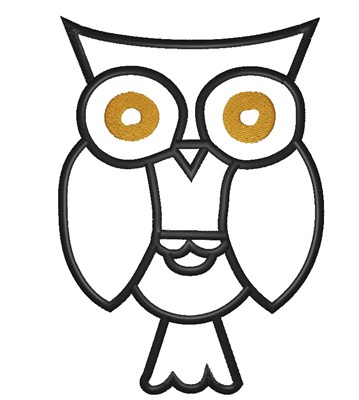 Animals Embroidery Design: Owl Outline from King Graphics ...