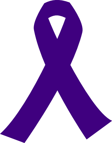 Purple Cancer Ribbon clip art - vector clip art online, royalty ...