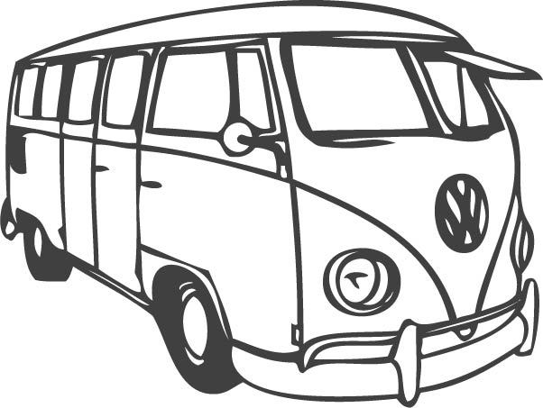 VW Bus - Download Free Vector Art, Stock Graphics & Images