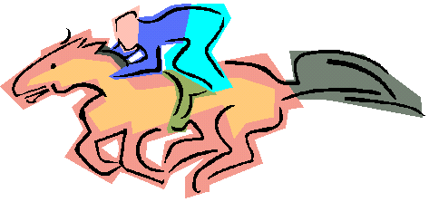 Seabiscuit & other horse racing clip art at Virtual Horse Graphics