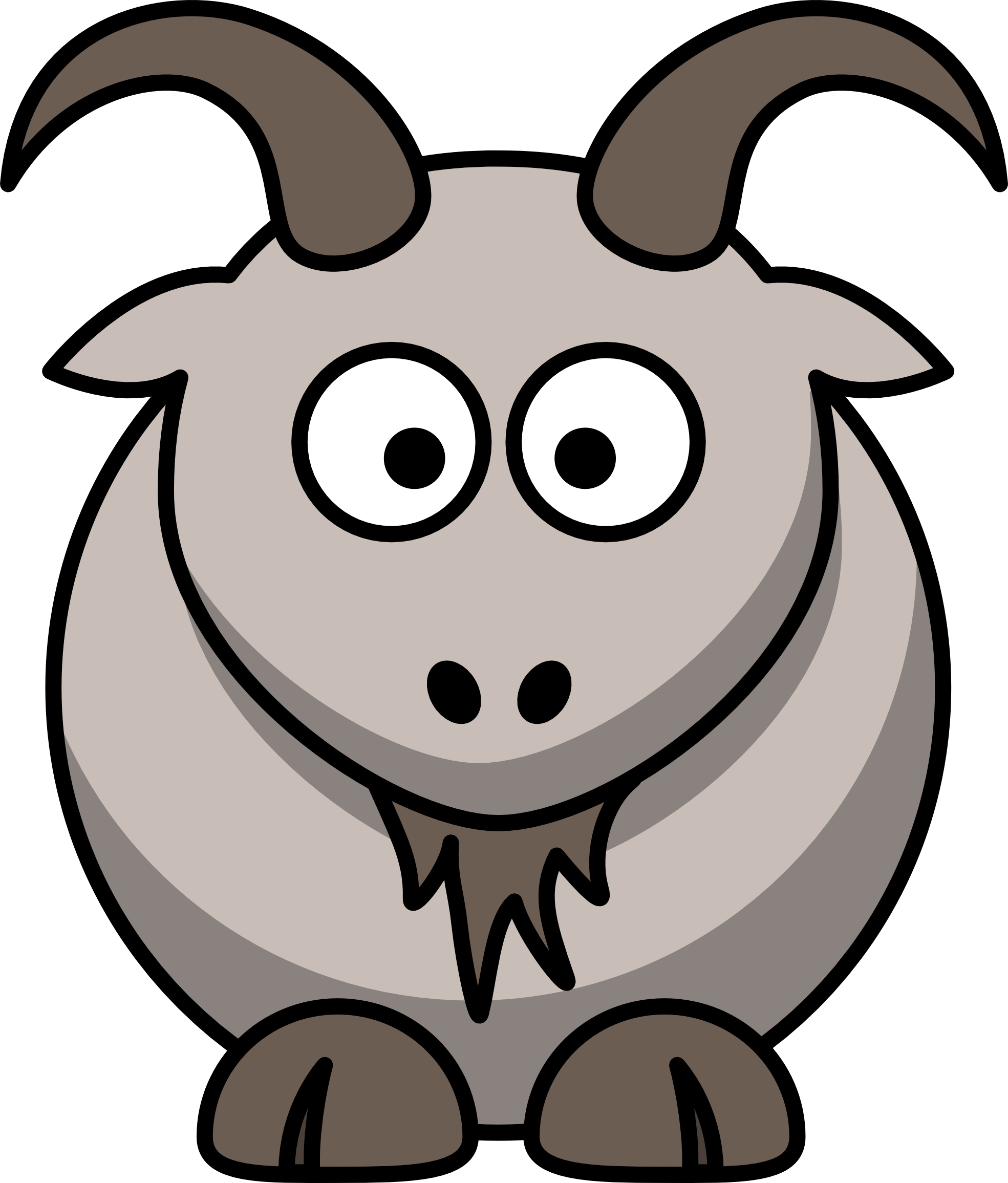Cartoon Goat 1969px.png | Clipart Panda - Free Clipart Images