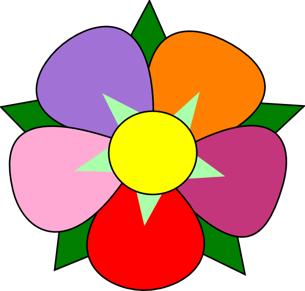 Flower clip art - vector clip art online, royalty free & public domain