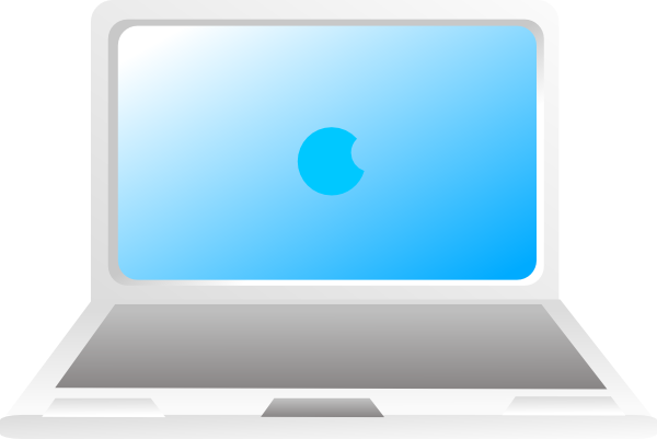 Macbook, No Shadow clip art - vector clip art online, royalty free ...