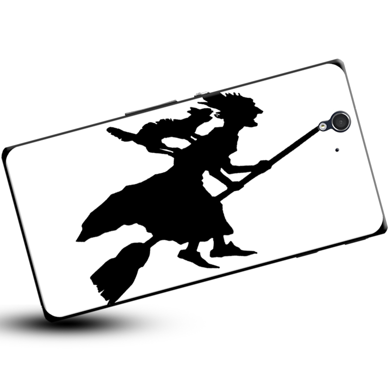 Witch Riding A Broomstick & Black Cat Neoprene Case With Pocket ...