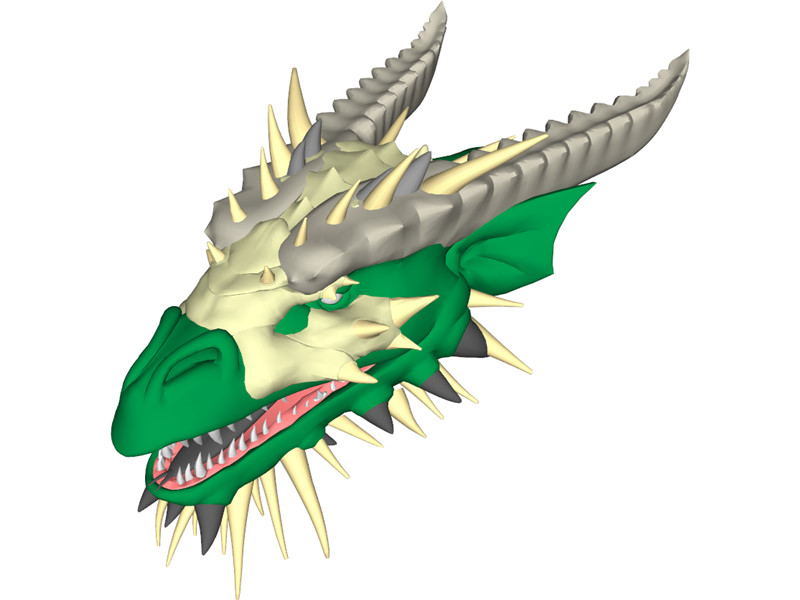 Dragon Head 3D Model Download | 3D CAD Browser