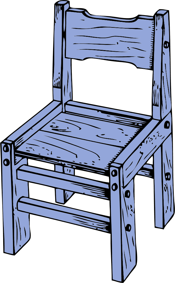wooden chair - vector Clip Art
