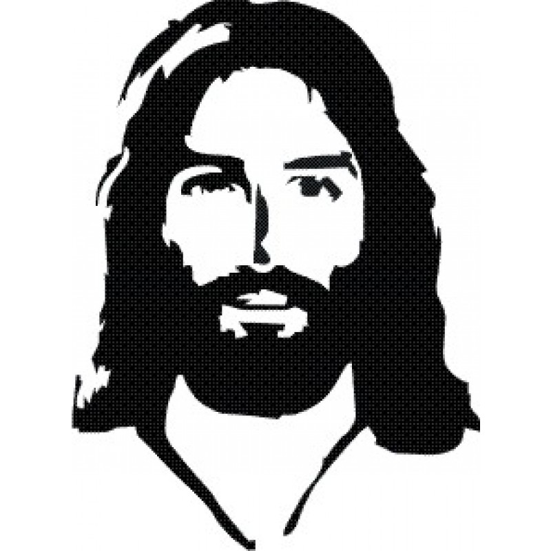 Jesus Face 2 Decal
