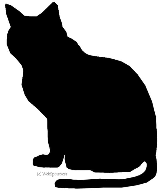Pix For > Scary Black Cat Silhouette