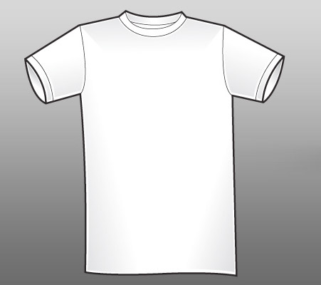White T Shirt Template Psd - ClipArt Best