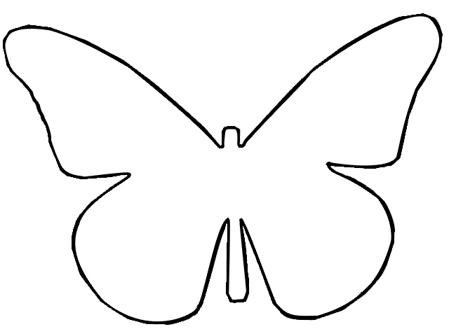 butterfly outline clip art free - photo #4