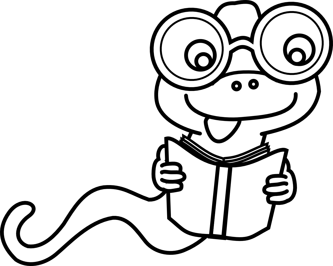 Bookworm Clipart Black And White | Clipart Panda - Free Clipart Images