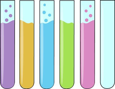 Row of Science Test Tubes Clip Art - Row of Science Test Tubes ...