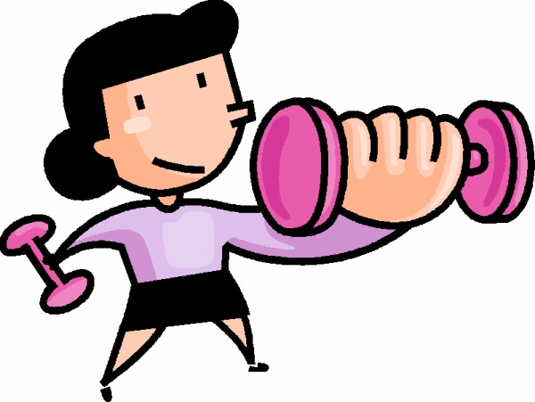 clipart of girl exercising - photo #29