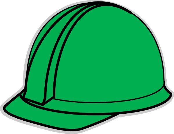 Green Hard Hat clip art - vector clip art online, royalty free ...
