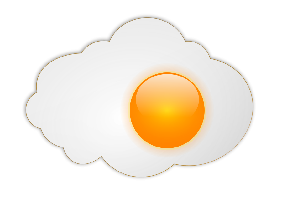 Fried egg SVG Vector file, vector clip art svg file