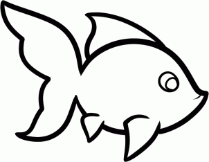 Animals - How to Draw a Goldfish for Kids