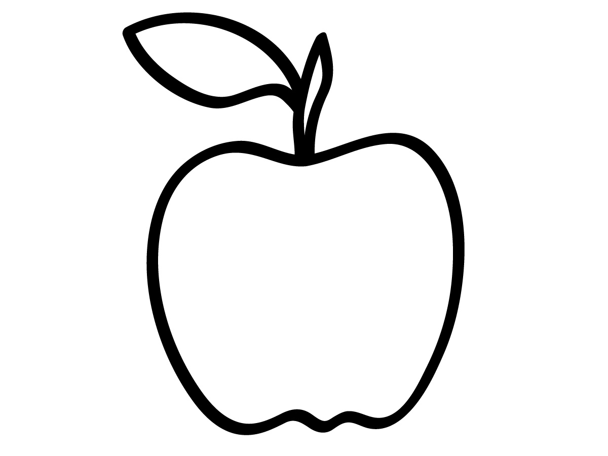 apple outline clip art - photo #34