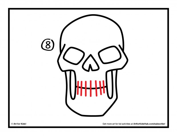 How To Draw A Skull - Art for Kids Hub