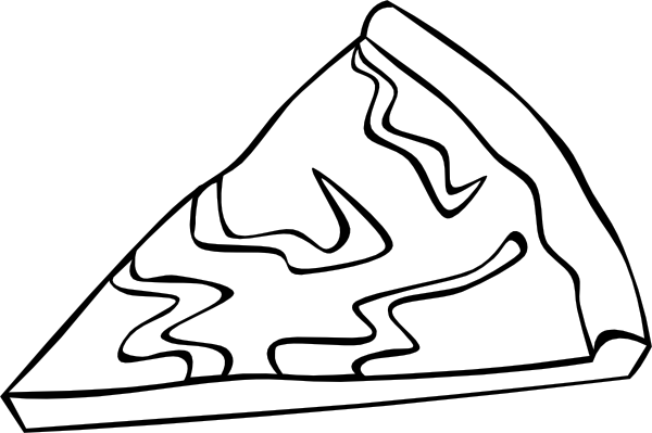 pizza clip art Colouring Pages