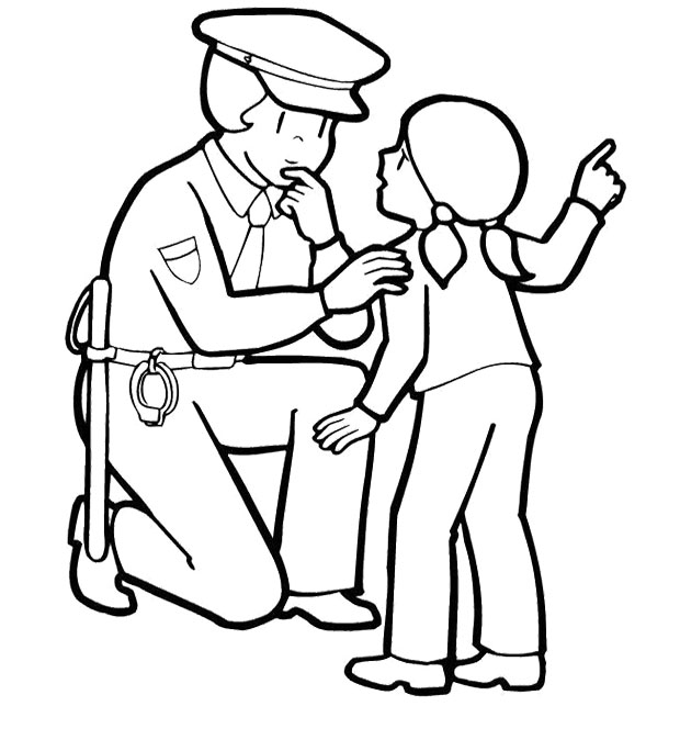 police badgpokia Colouring Pages