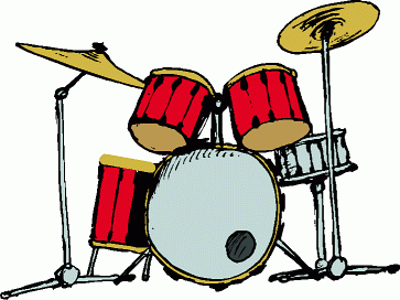 Drum Set Black And White | Clipart Panda - Free Clipart Images